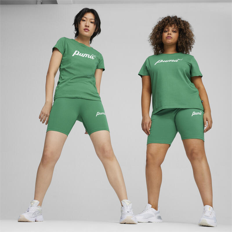 Camiseta ESS+ Script Mujer PUMA Archive Green