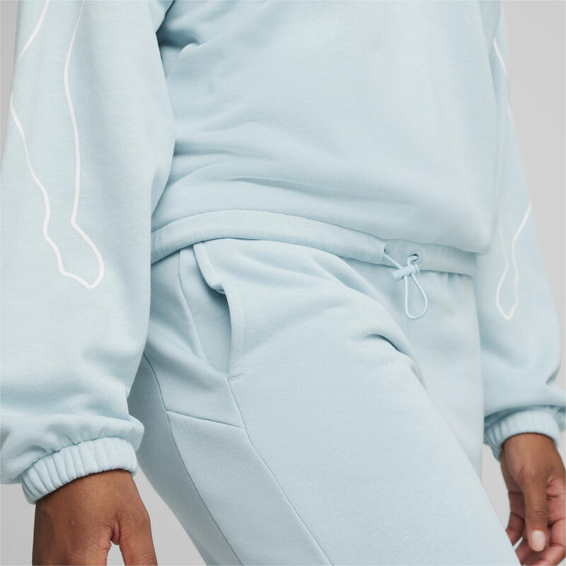 PUMA MOTION sweatshirt voor dames PUMA Turquoise Surf Blue