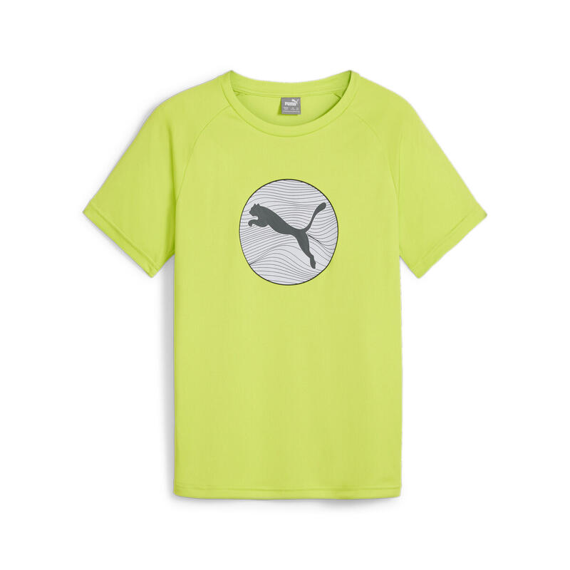 T-shirt grafica ACTIVE SPORTS per ragazzi PUMA Lime Pow Green