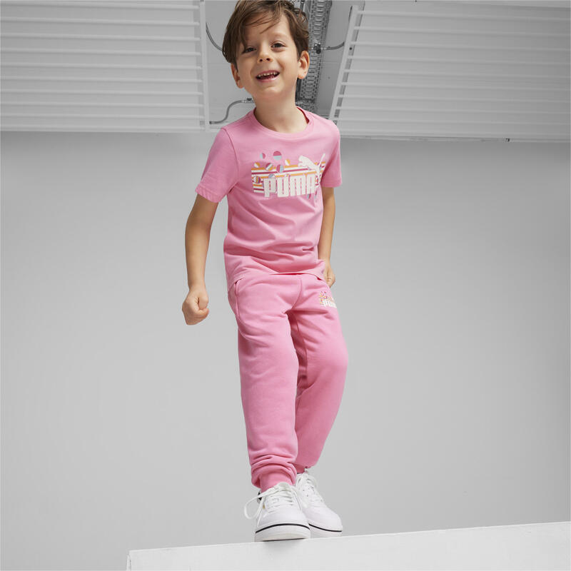 T-shirt ESS+ SUMMER CAMP per bambini PUMA Fast Pink