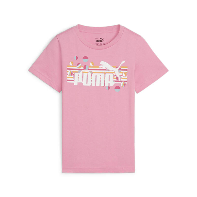 T-shirt ESS+ SUMMER CAMP per bambini PUMA Fast Pink
