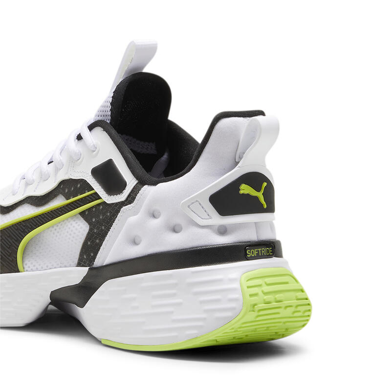Softride Sway hardloopschoen PUMA White Black Lime Pow Green