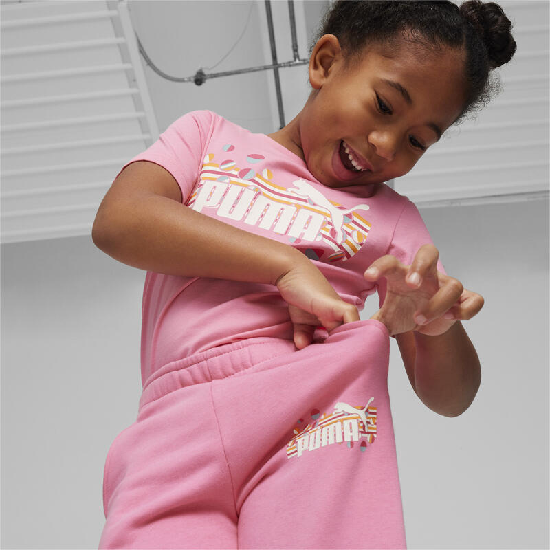 ESS+ SUMMER CAMP sweatpants voor kinderen PUMA Fast Pink