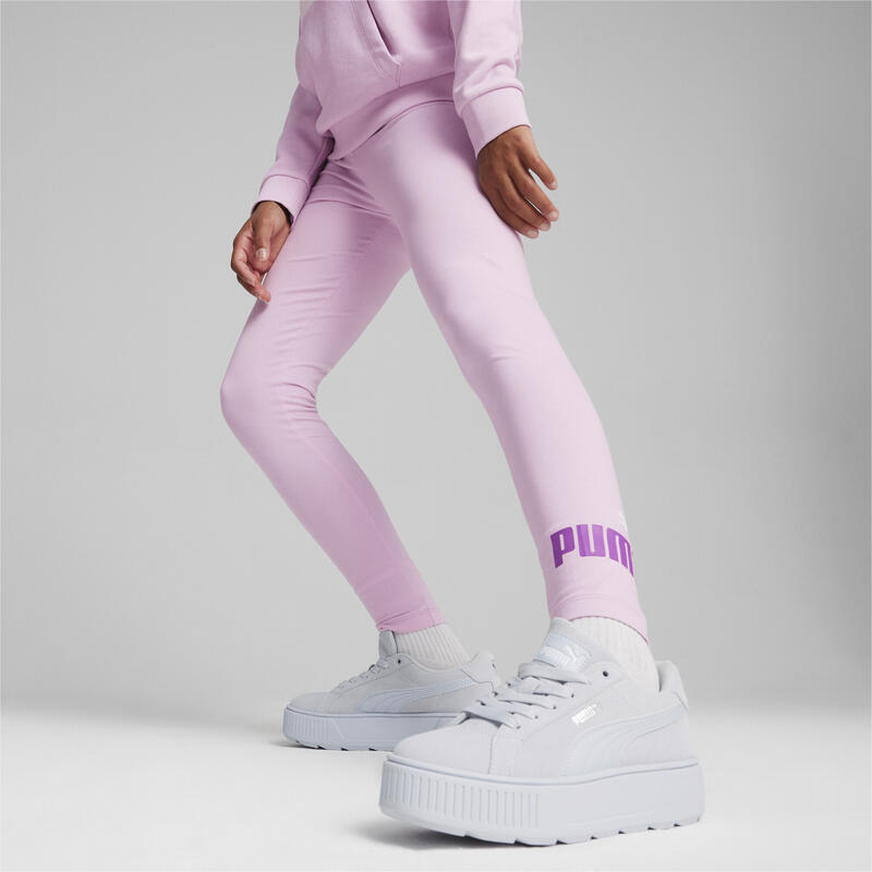 Leggings Essentials con logo da ragazzi PUMA Grape Mist Purple