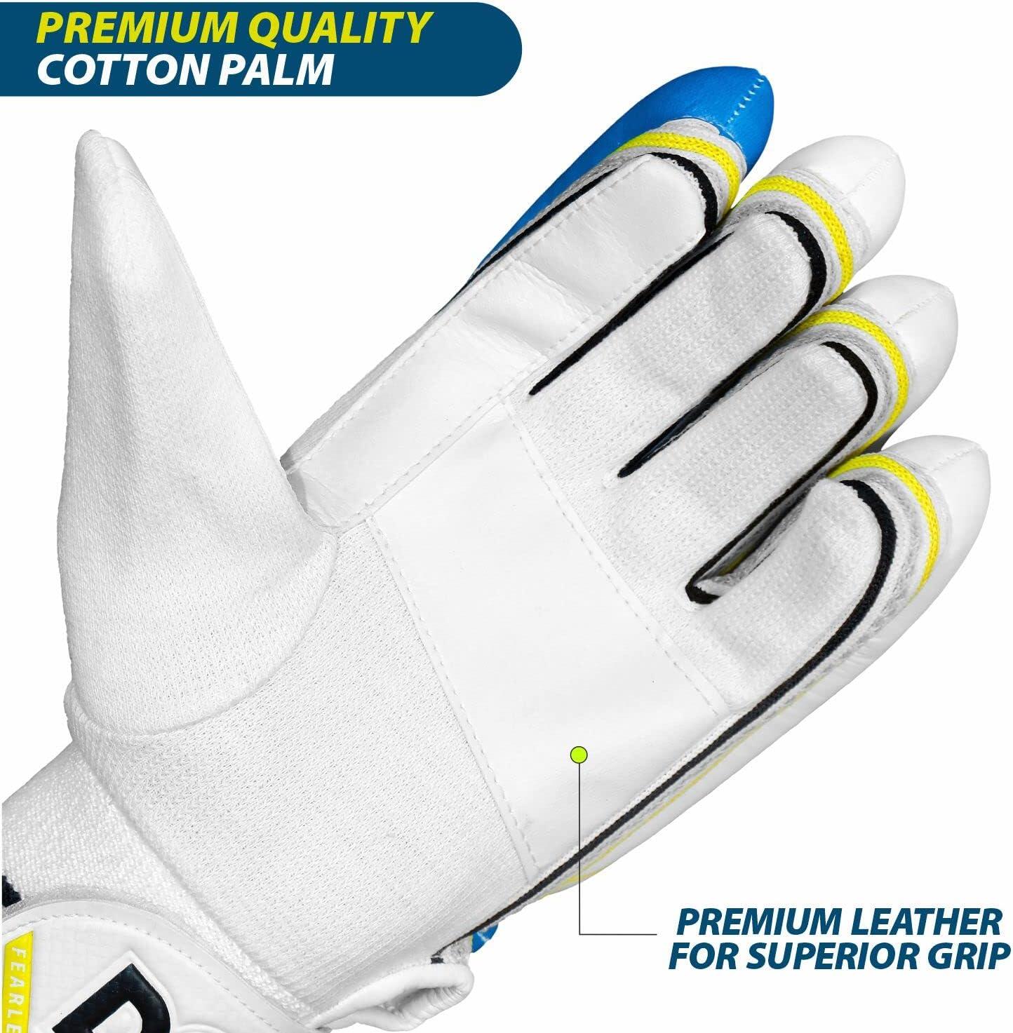 DSC Condor Ruffle Leather Cricket Batting Gloves 5/5