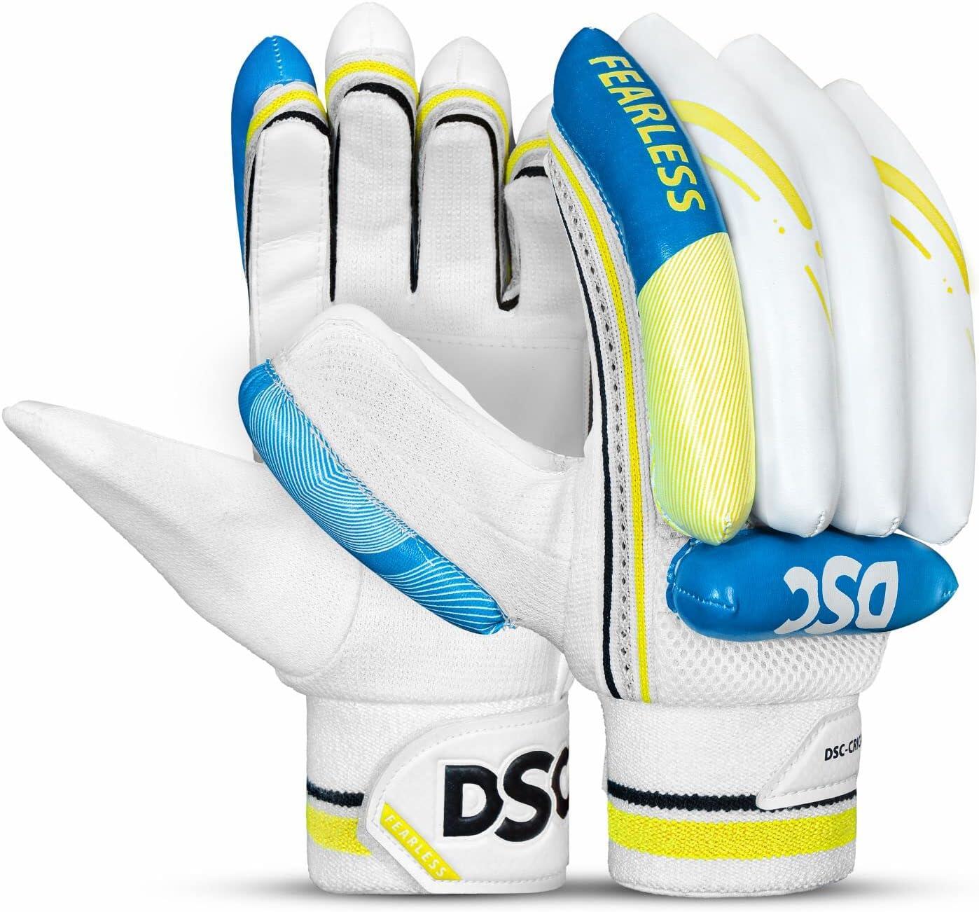 DSC Condor Ruffle Leather Cricket Batting Gloves 1/5