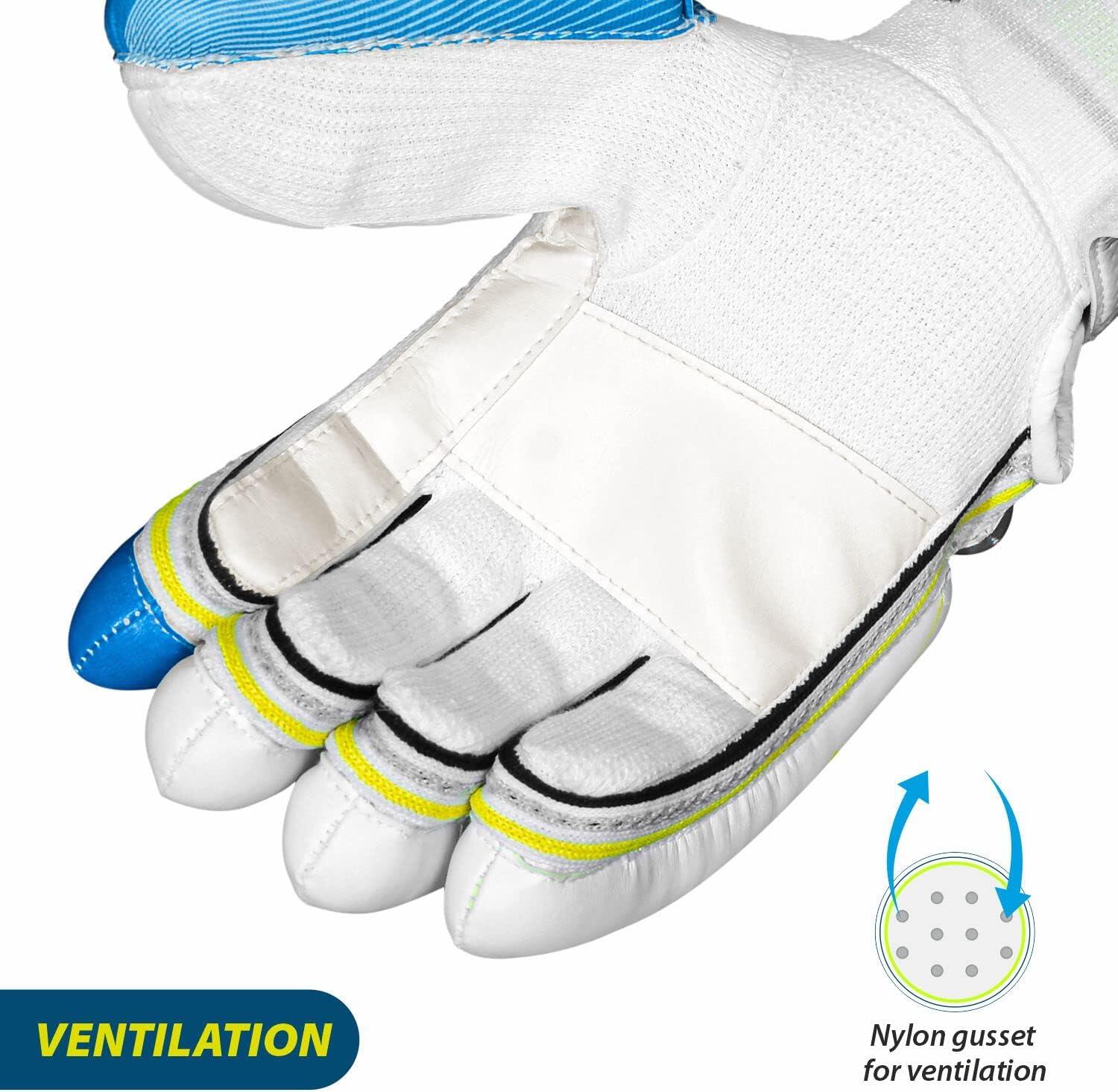 DSC Condor Ruffle Leather Cricket Batting Gloves 4/5