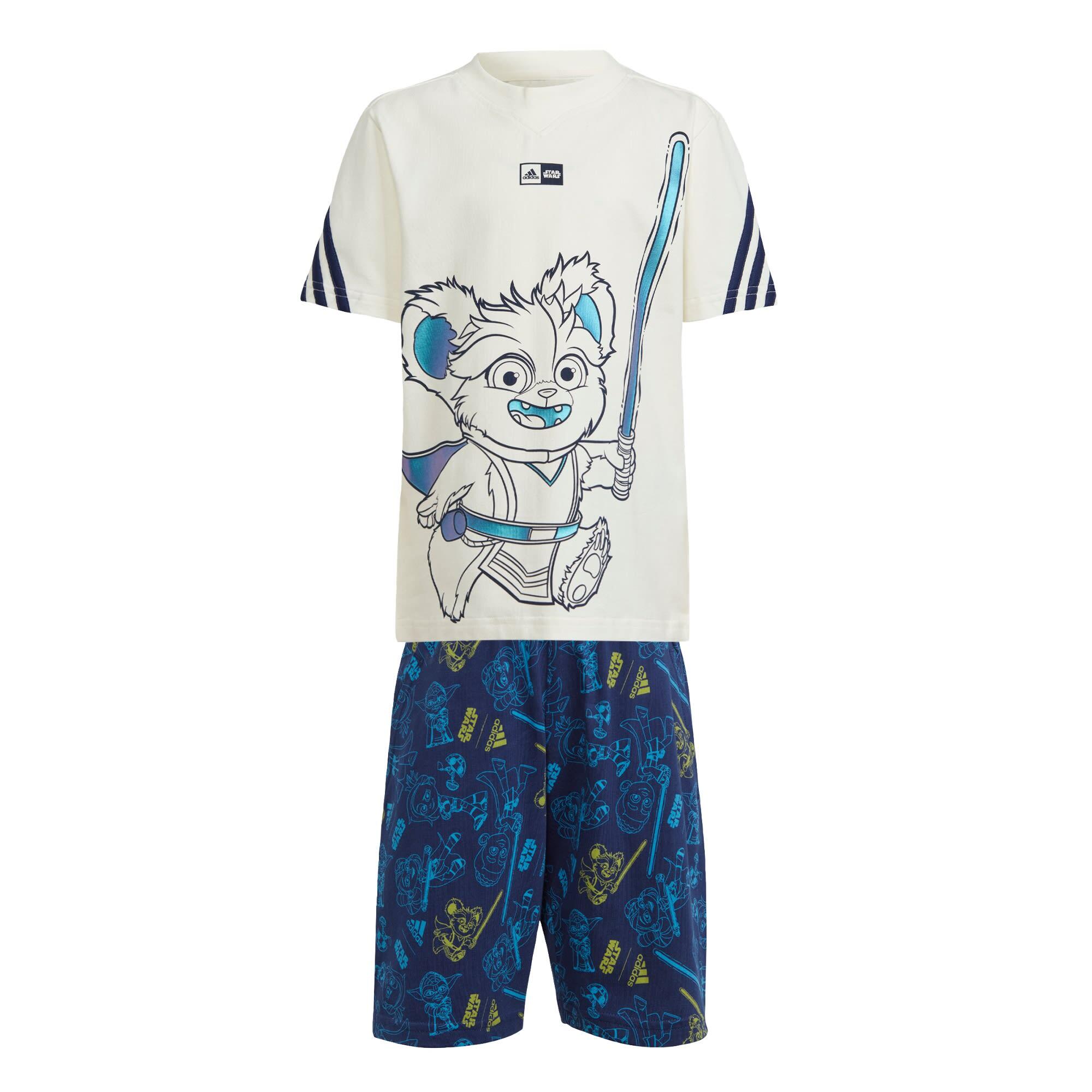 Adidas - Ensemble T-shirt Adidas X Star Wars Young Jedi - Survêtement - Blanc|bleu|multicolore - 7-8 Ans - Decathlon