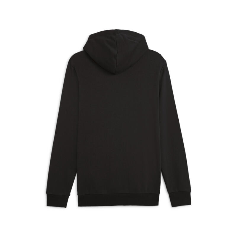 Essentials+ hoodie met groot tweekleurig logo voor heren PUMA Black Lime Sheen