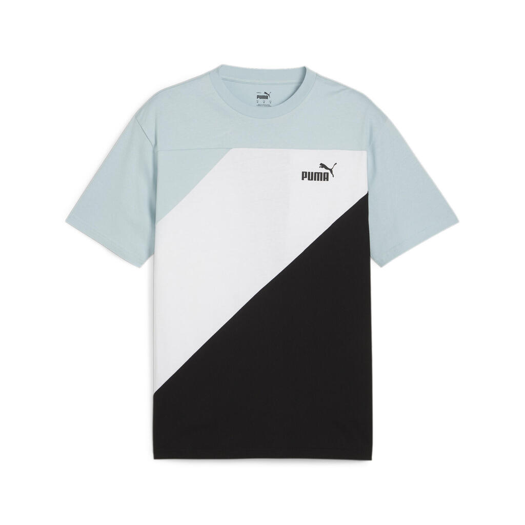 T-shirt pour homme Puma Colorblock Bleu