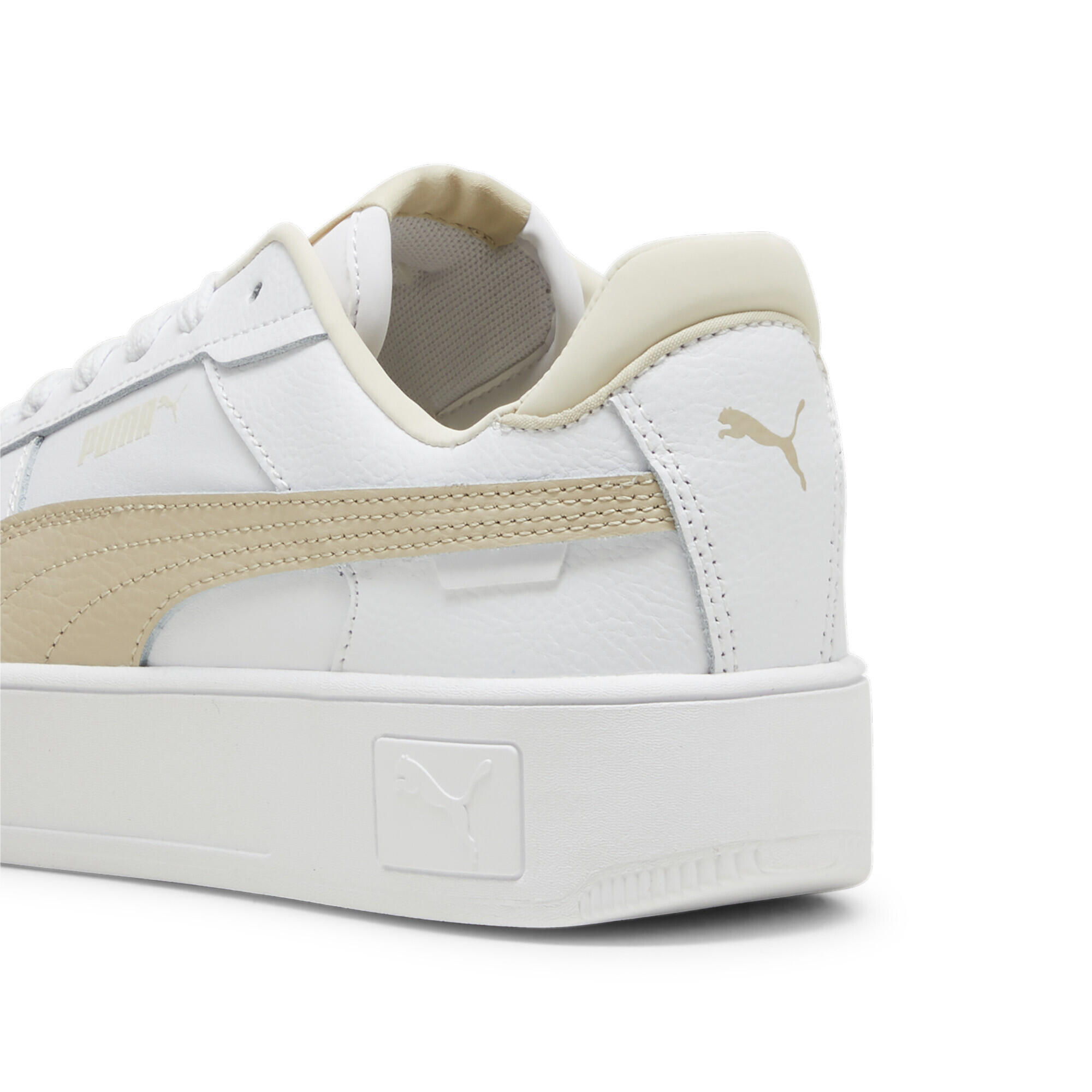 Sneakers Carina Street Femme PUMA White Putty Beige 4/7