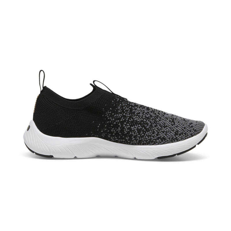 Damskie dzianinowe buty do biegania SOFTRIDE Remi PUMA Black Gold Cool Dark Gray