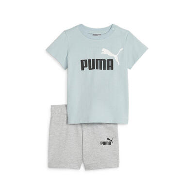 Minicats t-shirt en short set voor baby's puma grape mist purple
