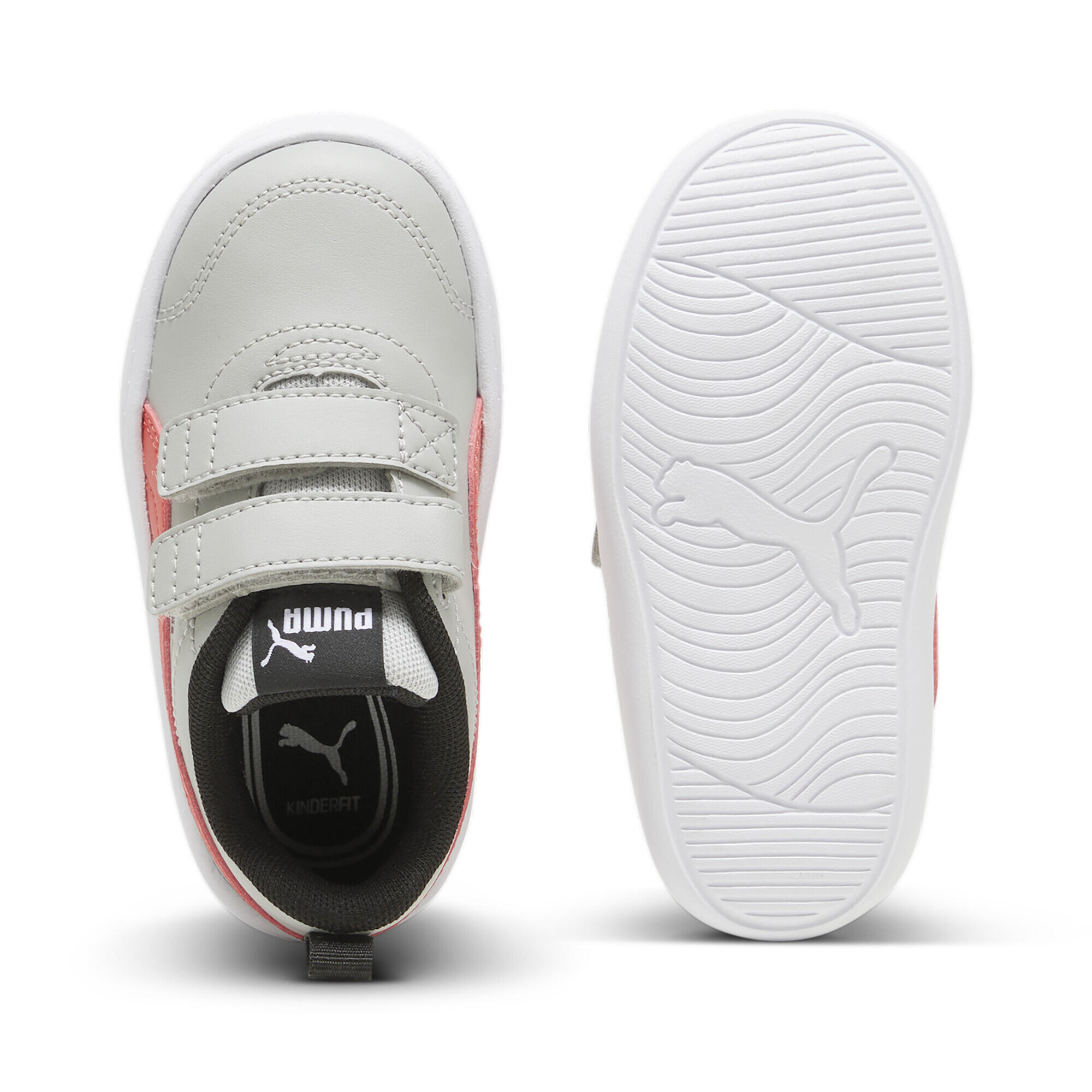 Pantofi sport copii Puma Courtflex V2 V Inf, Gri 4/6