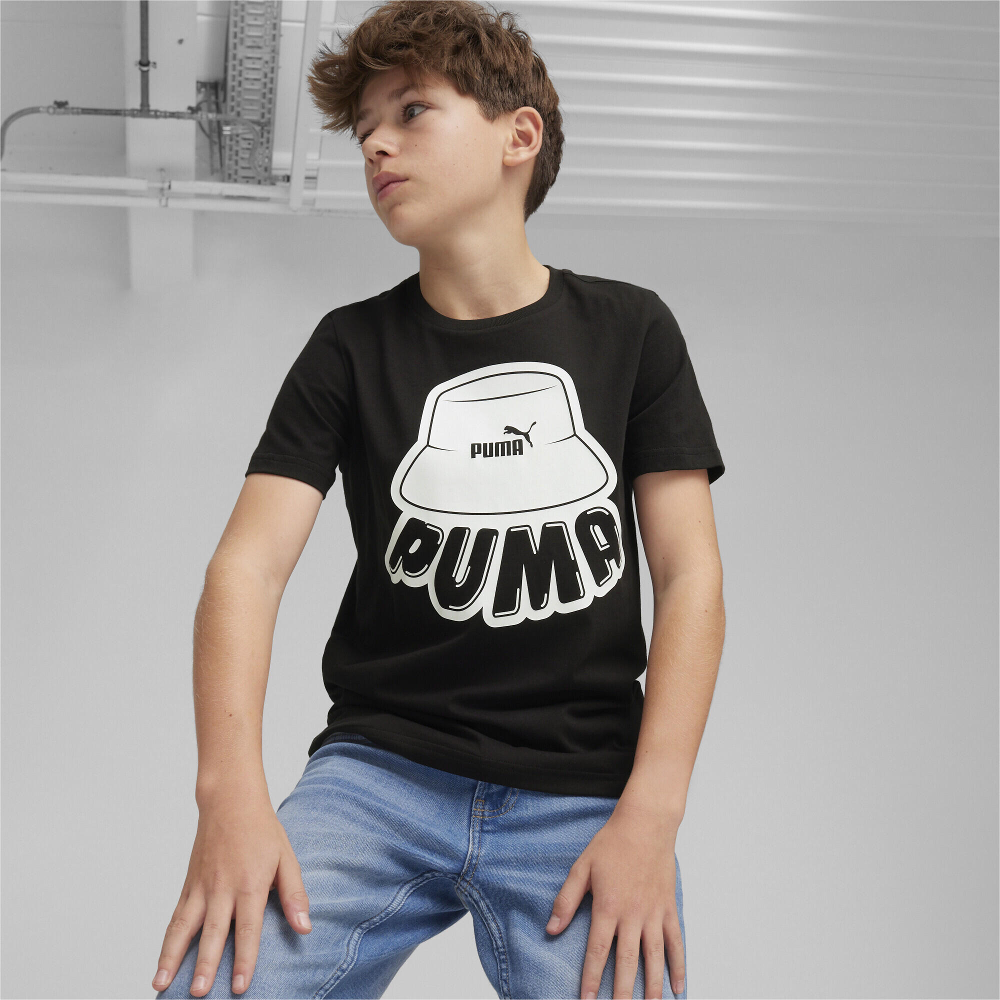 ESS+ MID 90's shirt met print voor jongeren PUMA 2/5
