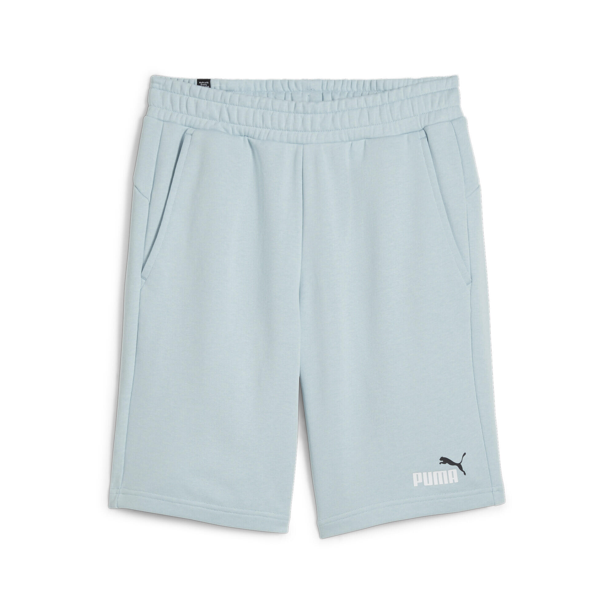 Puma - Short Bicolore Essentials+ Homme Puma Turquoise Surf Blue - Short - Bleu|gris - 38 S - Decathlon