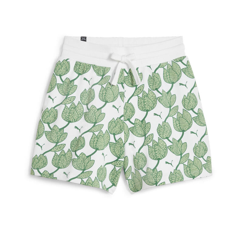 BLOSSOM Shorts mit Blumenmuster Damen PUMA Archive Green