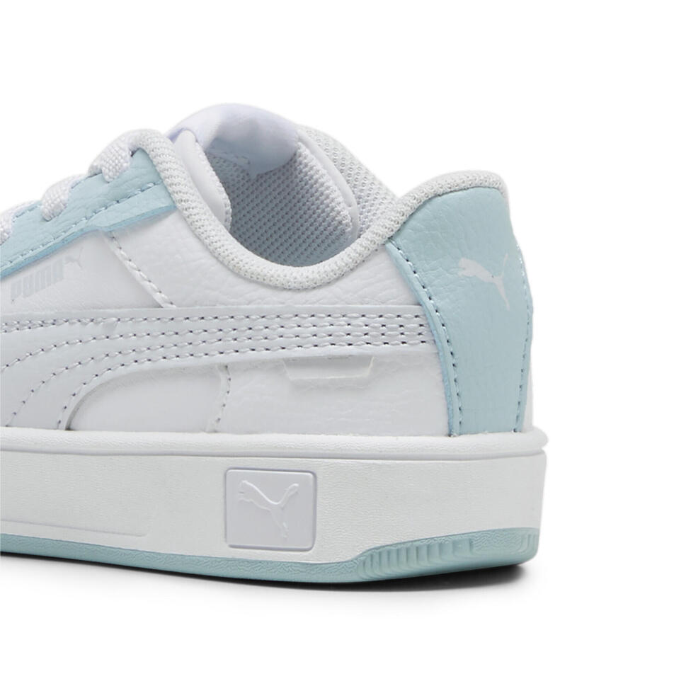 Sneakersy Carina Street dla małych dzieci PUMA White Silver Mist Gray