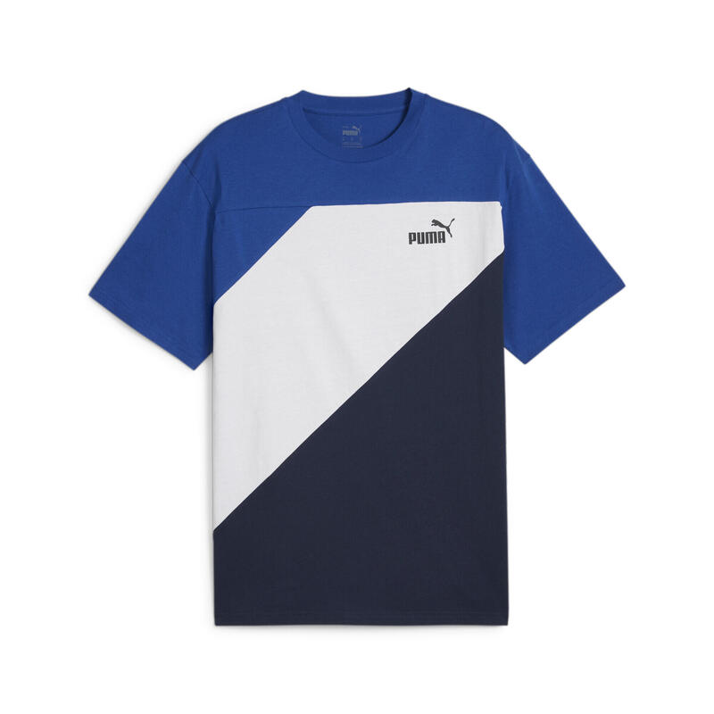 PUMA POWER Colorblock T-Shirt Herren PUMA Club Navy Blue
