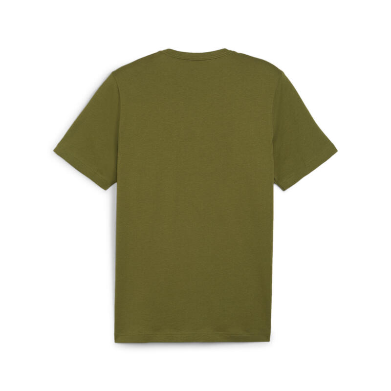 Camiseta Hombre Essentials Logo PUMA Olive Green