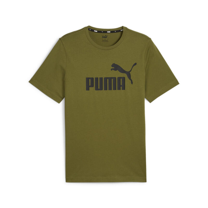 T-shirt con logo Essentials uomo PUMA Olive Green