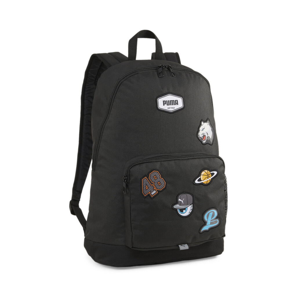 Rucas Puma Patch Backpack 22L, Black, Unisex