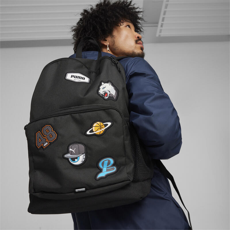 Mochila Estou mochilando Puma Patch Backpack, Preto, Unissex