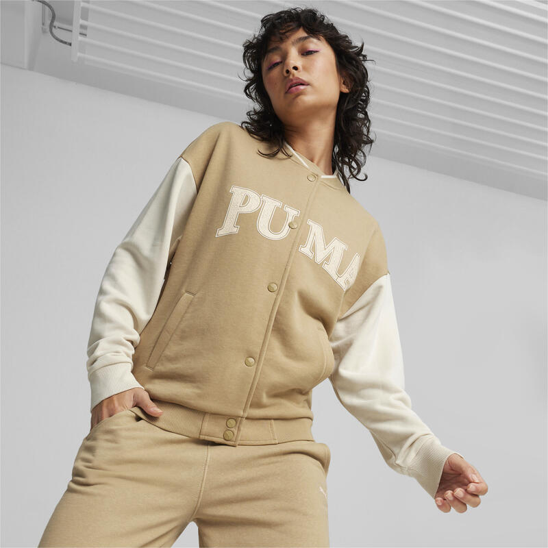 Veste de survêtement PUMA SQUAD Femme PUMA Prairie Tan Beige