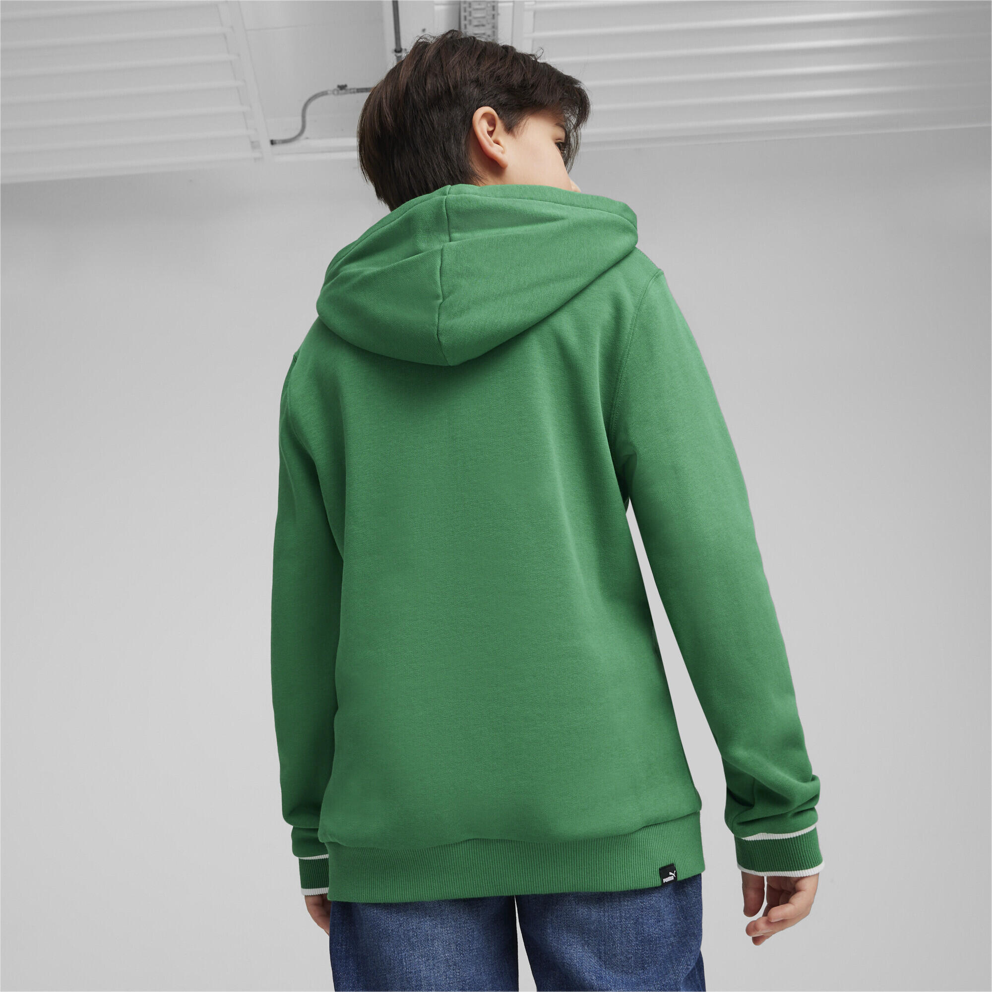 Felpa con cappuccio PUMA SQUAD da ragazza PUMA Archive Green 3/5