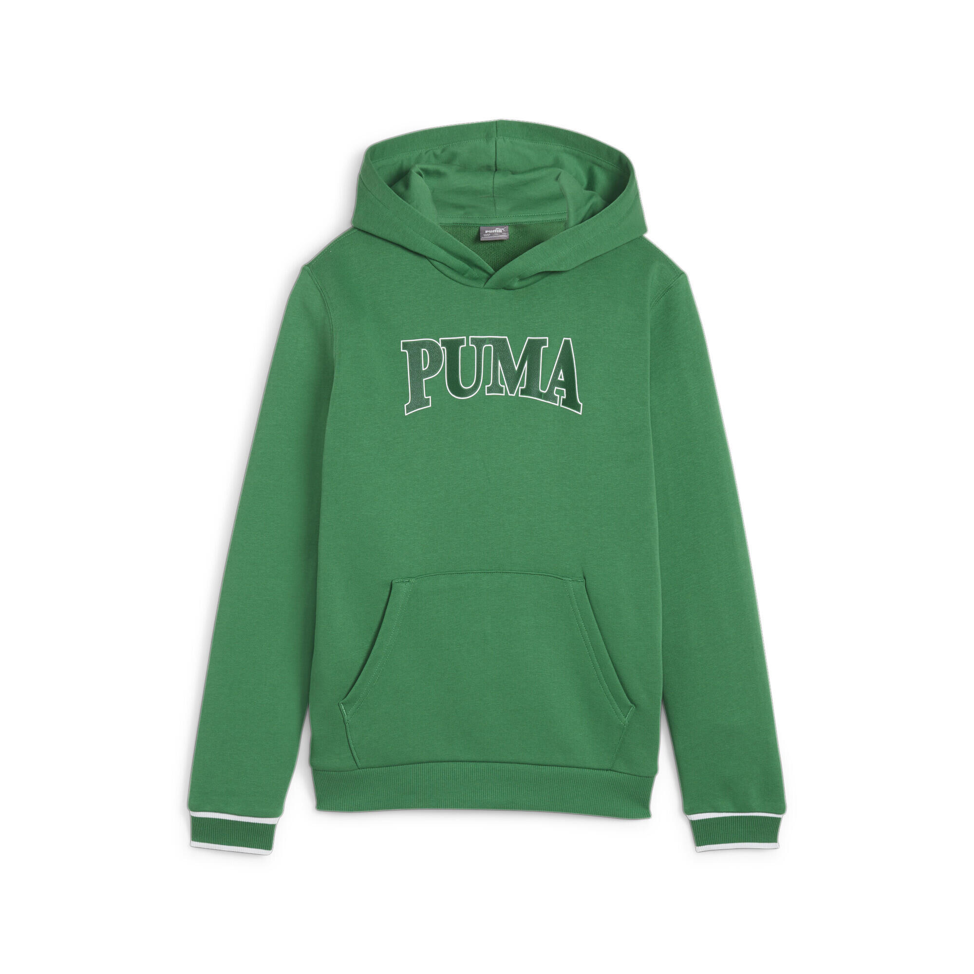 Felpa con cappuccio PUMA SQUAD da ragazza PUMA Archive Green 1/5