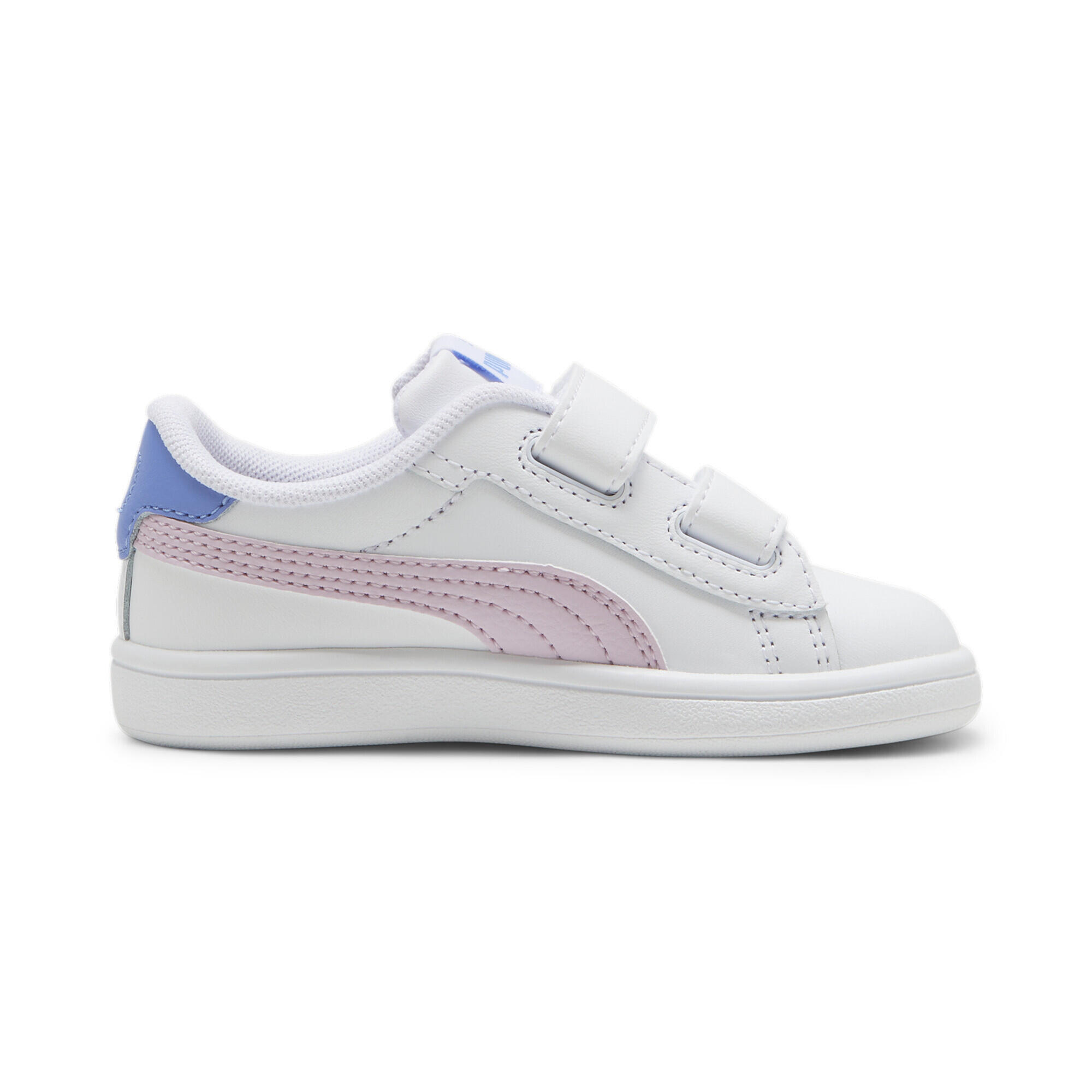 Smash 3.0 Leather V Sneakers Kinder PUMA White Grape Mist Blue Skies Purple 7/7