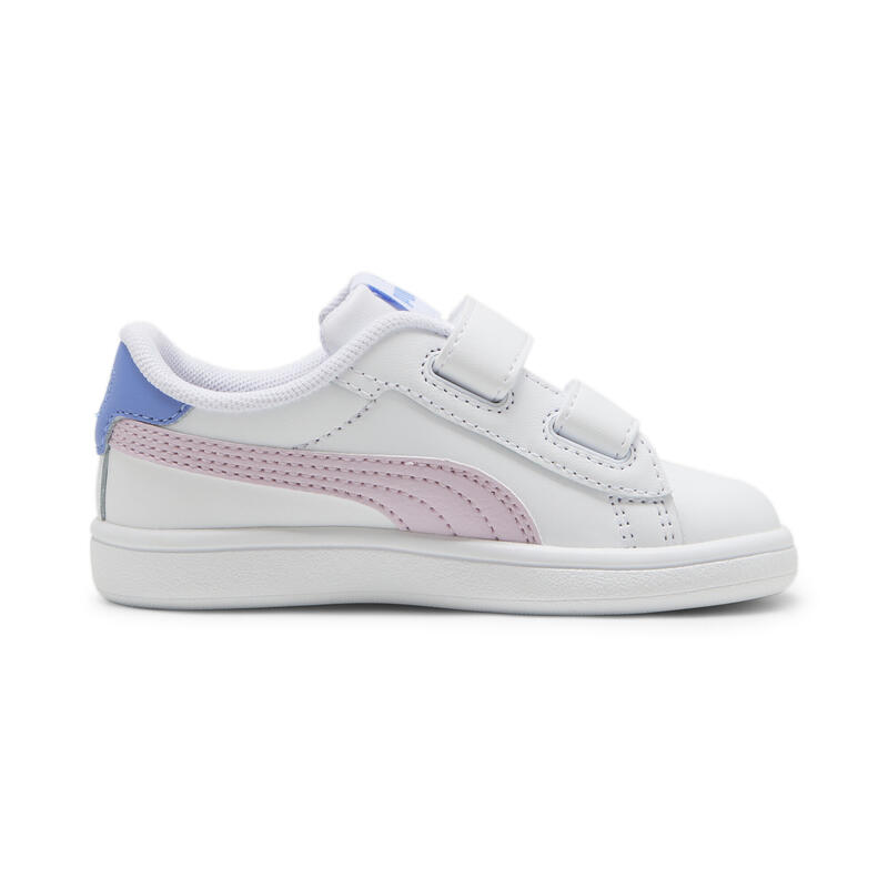 Smash 3.0 leren V sneakers voor baby’s PUMA White Grape Mist Blue Skies Purple