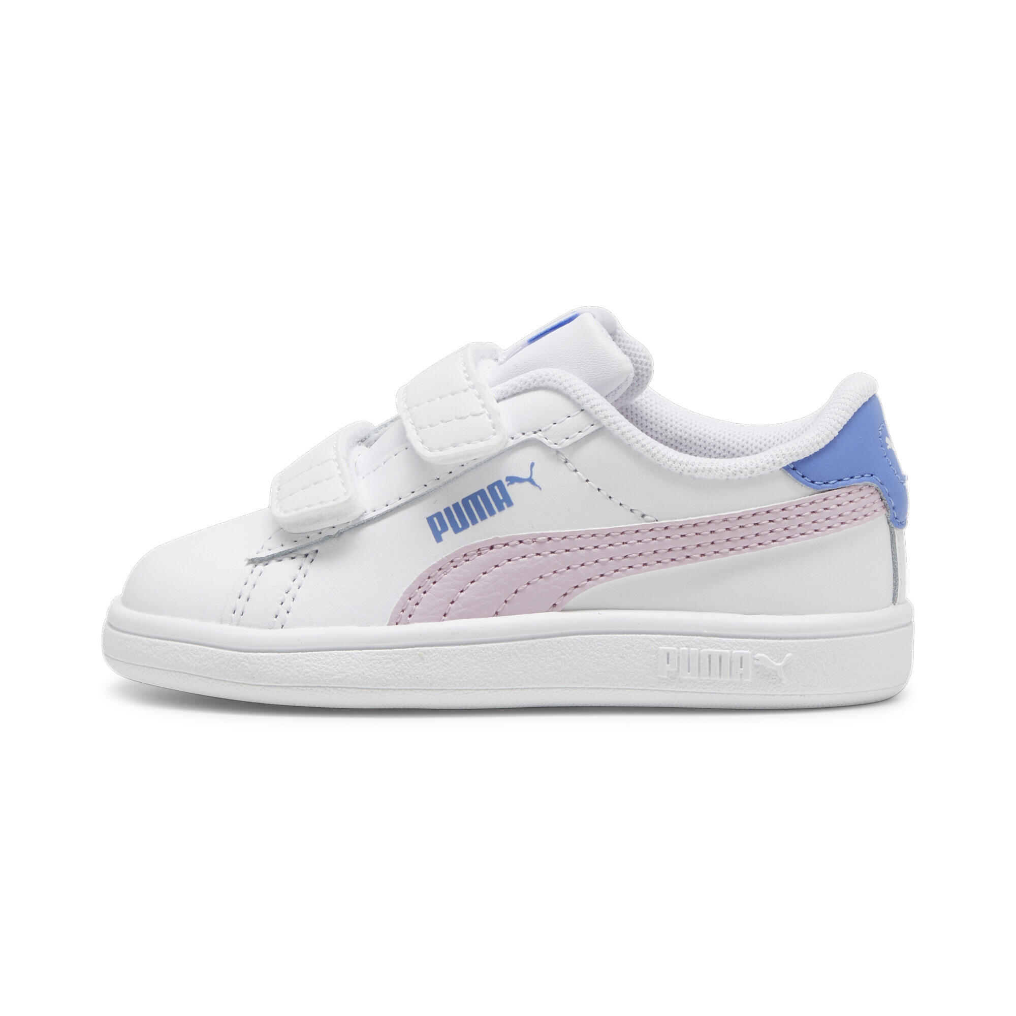Smash 3.0 Leather V Sneakers Kinder PUMA White Grape Mist Blue Skies Purple 5/7