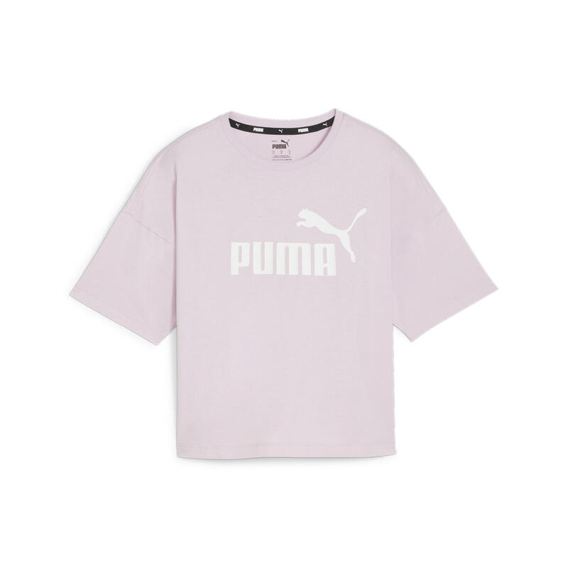 T-shirt corta con logo Essentials donna PUMA Grape Mist Purple
