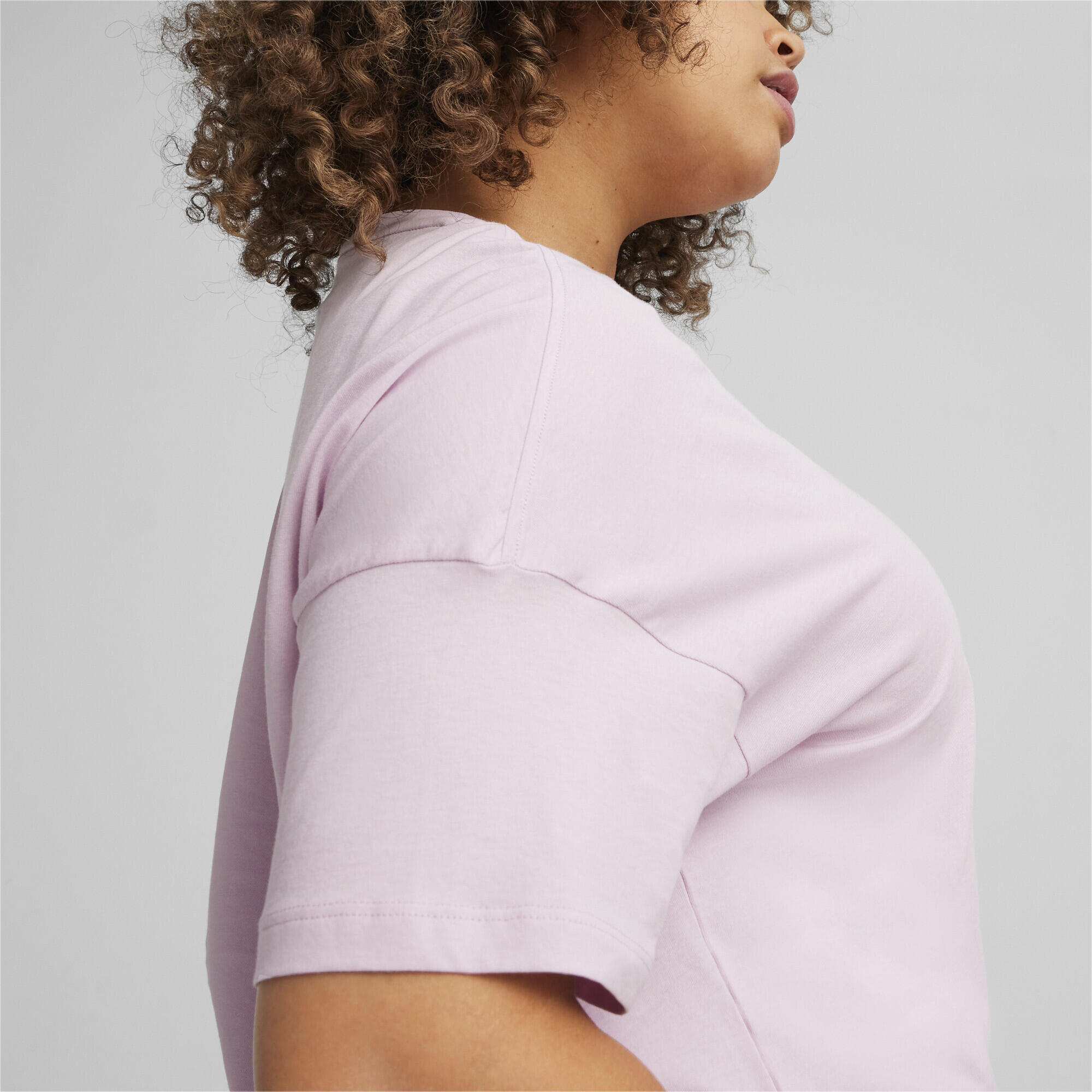 T-shirt corta con logo Essentials donna PUMA Grape Mist Purple 4/6