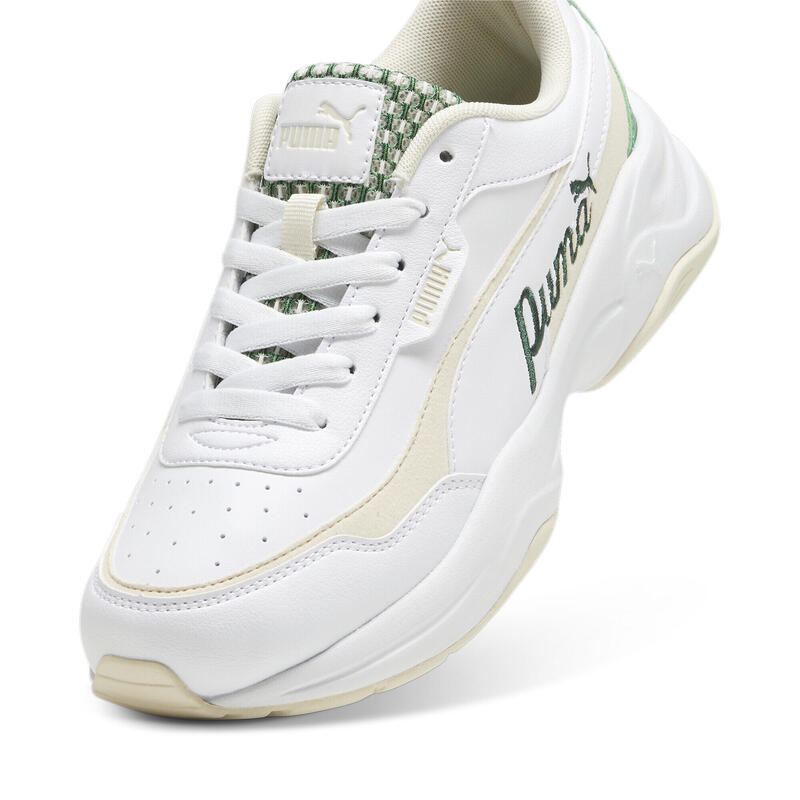 Cilia Mode Blossom Sneakers Damen PUMA White Sugared Almond Pure Green Beige