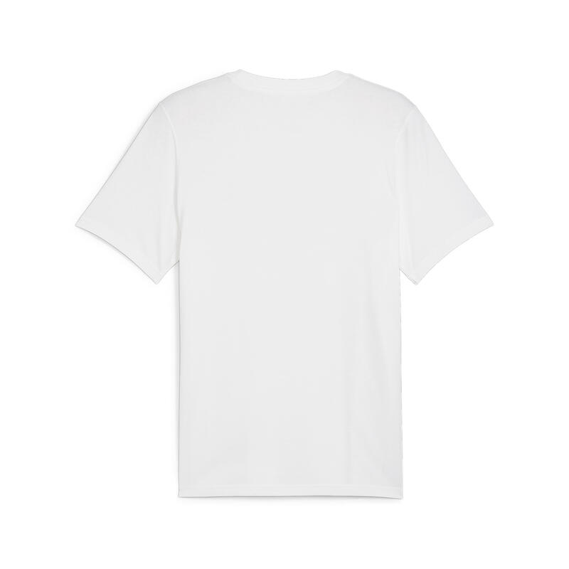 T-shirt grafica PUMA POWER da uomo PUMA White Lime Sheen Green
