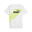 PUMA POWER T-shirt met print voor heren PUMA White Lime Sheen Green