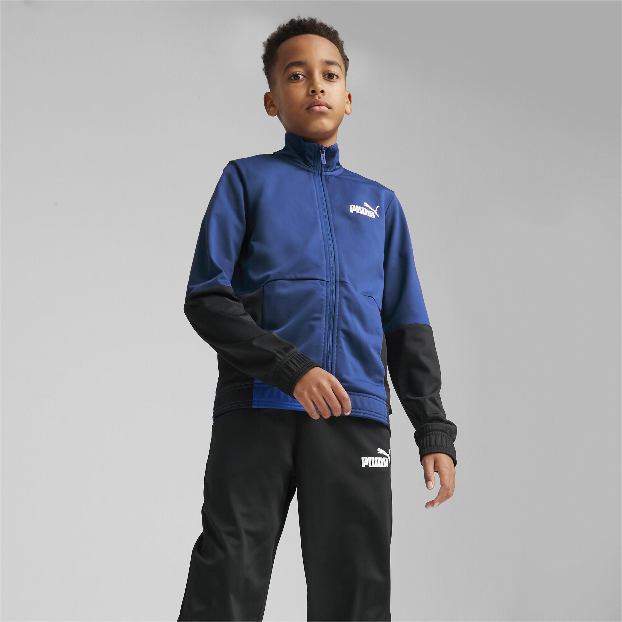 Puma Jungen Trainingsanzug Colorblock Poly Suit cl B 676373 3/5