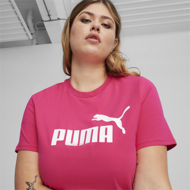 Vestido estilo camiseta ajustado Mujer Essentials PUMA Garnet Rose Pink