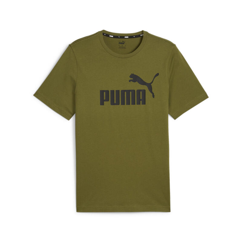 Essentials Logo T-shirt voor heren PUMA Olive Green