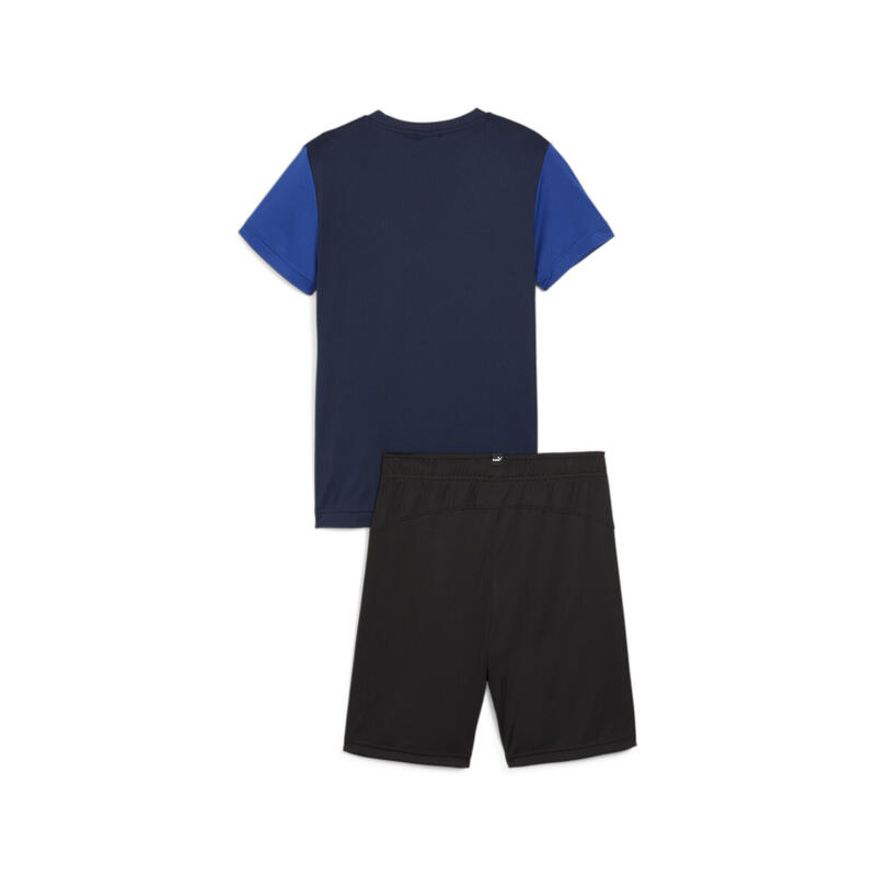 Set di shorts in poliestere da ragazzo PUMA Club Navy Blue