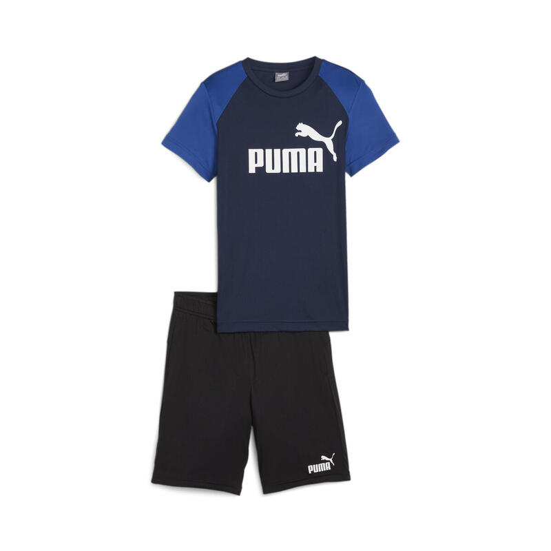 Set di shorts in poliestere da ragazzo PUMA Club Navy Blue