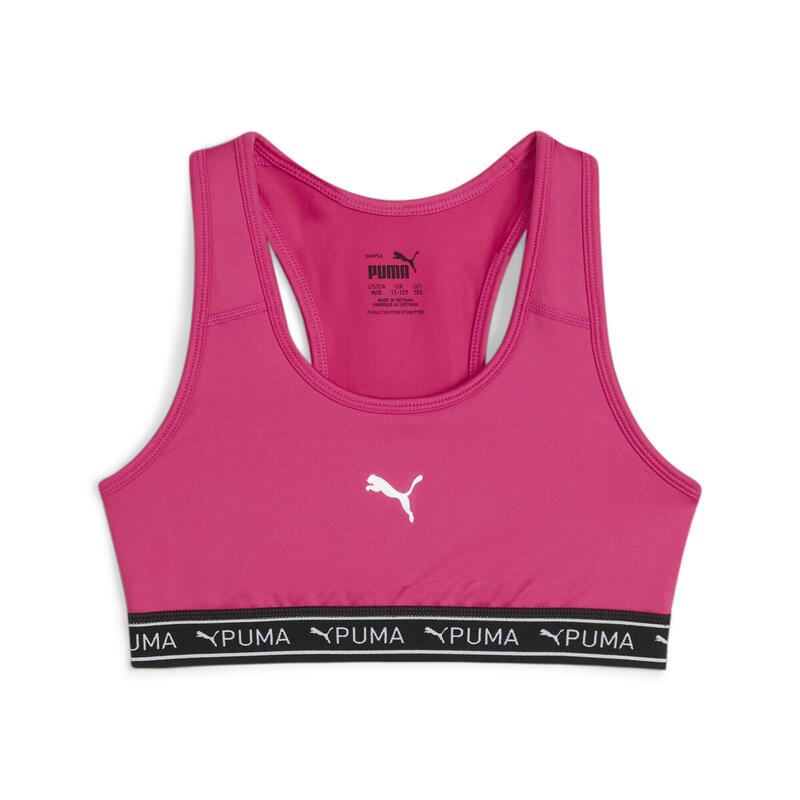 Reggiseno PUMA STRONG per ragazze PUMA Garnet Rose Pink