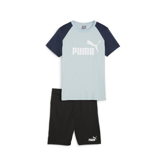 Polyester Shorts-Set Jungen PUMA Turquoise Surf Blue