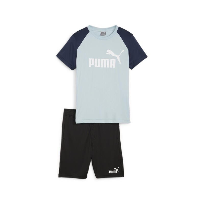 Conjunto Niño de camiseta y shorts de poliéster PUMA Turquoise Surf Blue