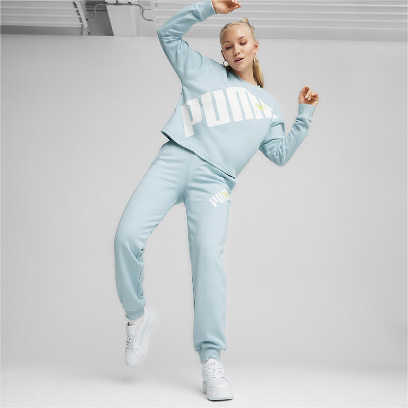 PUMA POWER sweatshirt voor dames PUMA Turquoise Surf Blue