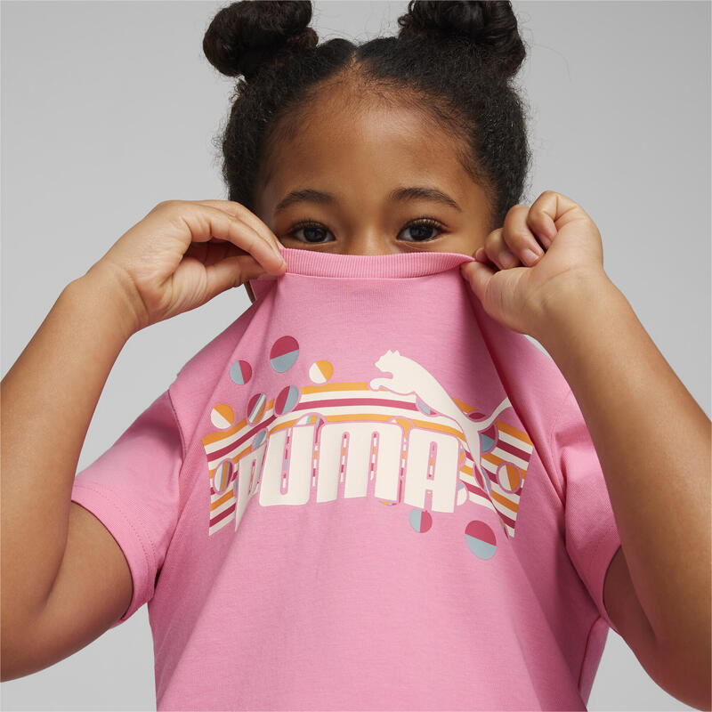 ESS+ SUMMER CAMP T-Shirt Kinder PUMA Fast Pink