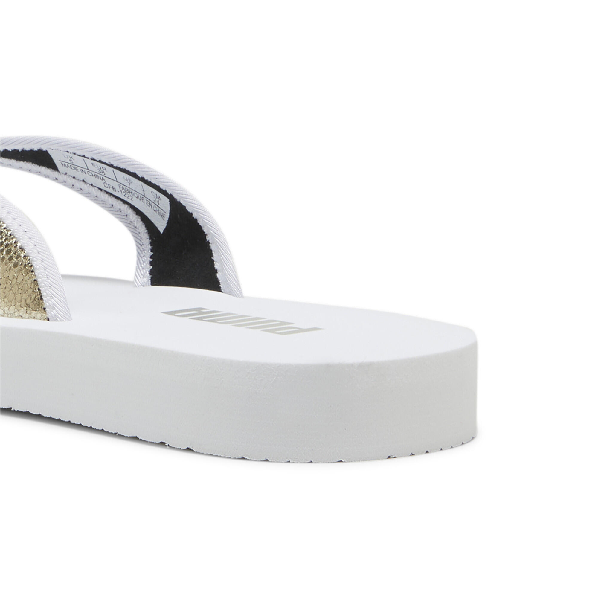 Claquettes Sandy Flip Femme PUMA White Gold 2/7