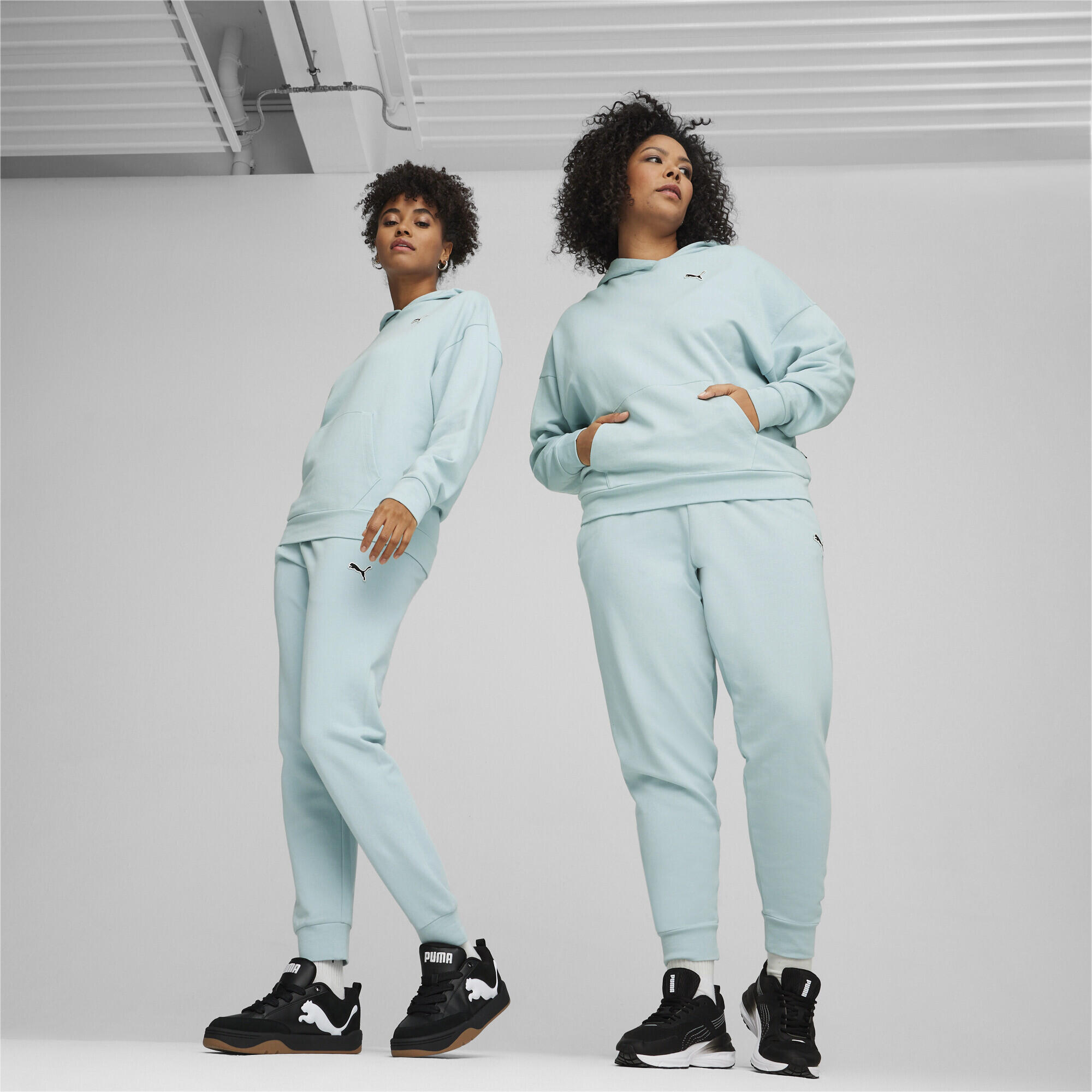 Hoodie BETTER ESSENTIALS Femme PUMA Turquoise Surf Blue 2/6